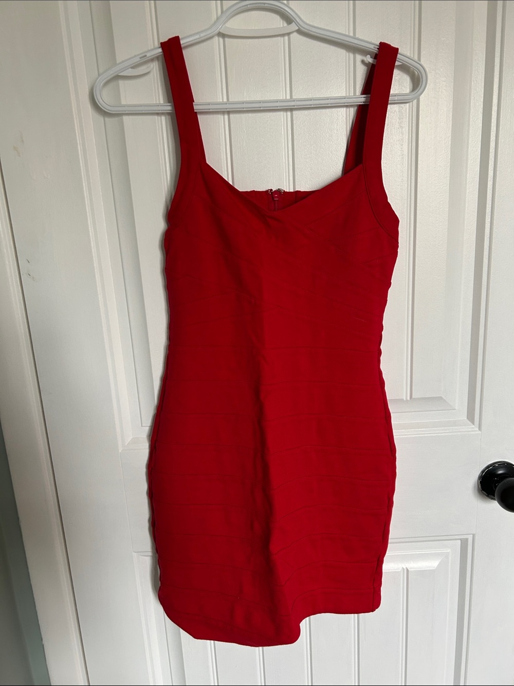 Express Red Mini Bodycon Dress
